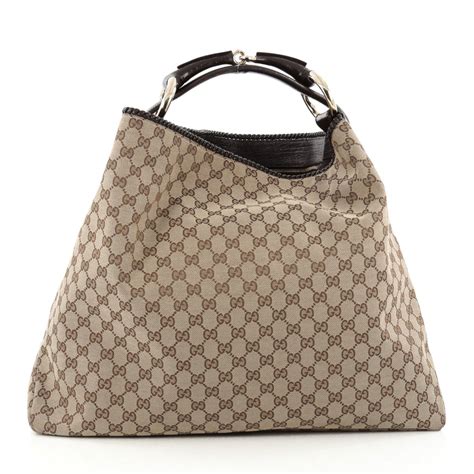 fake gucci horsebit large hobo|gucci half moon hobo bag.